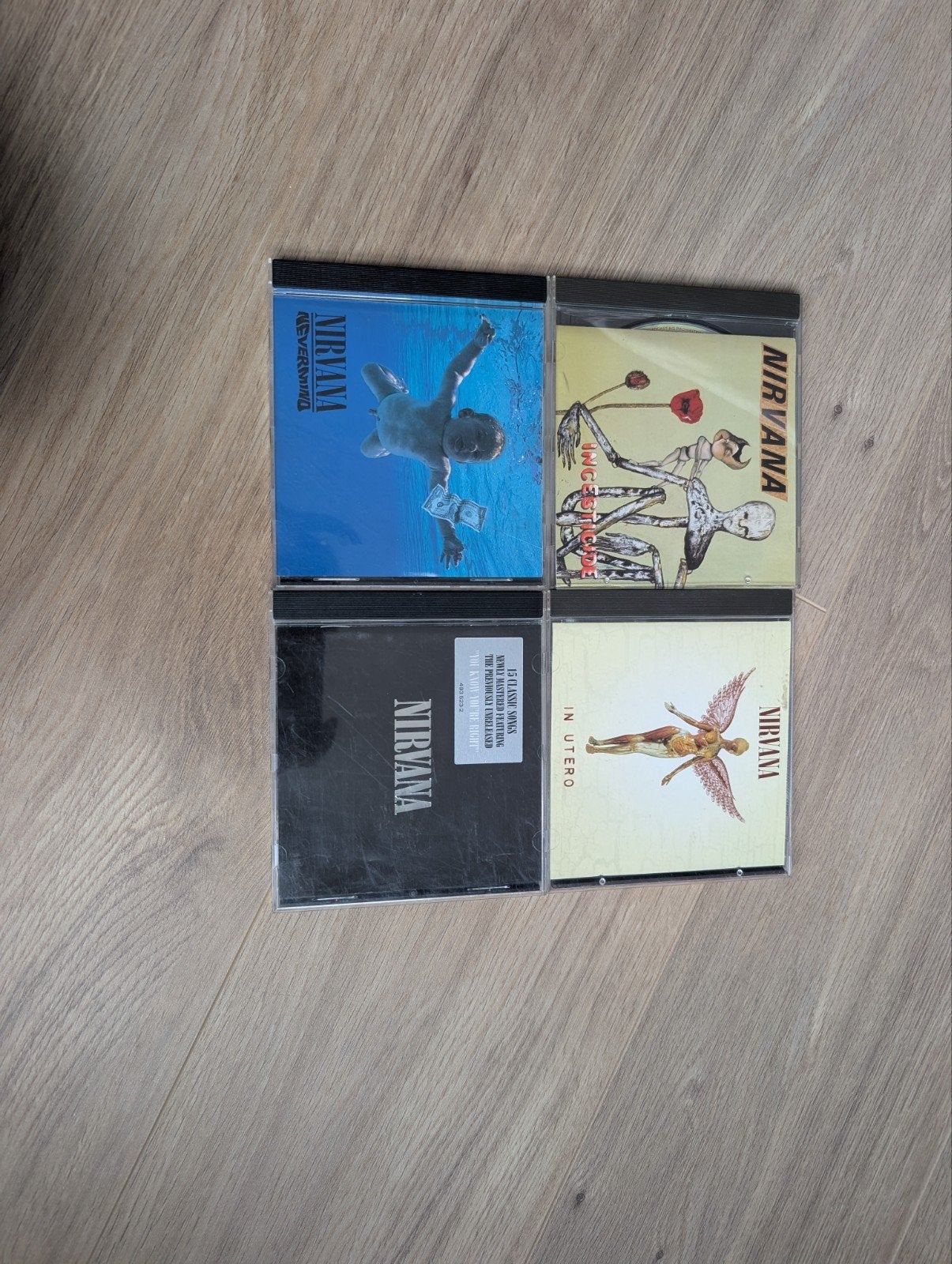Nirvana CD Collectie: Nevermind, Incesticide, In Utero, Hard Rock, Ophalen of Verzenden, Zo goed als nieuw, Inclusief boekje