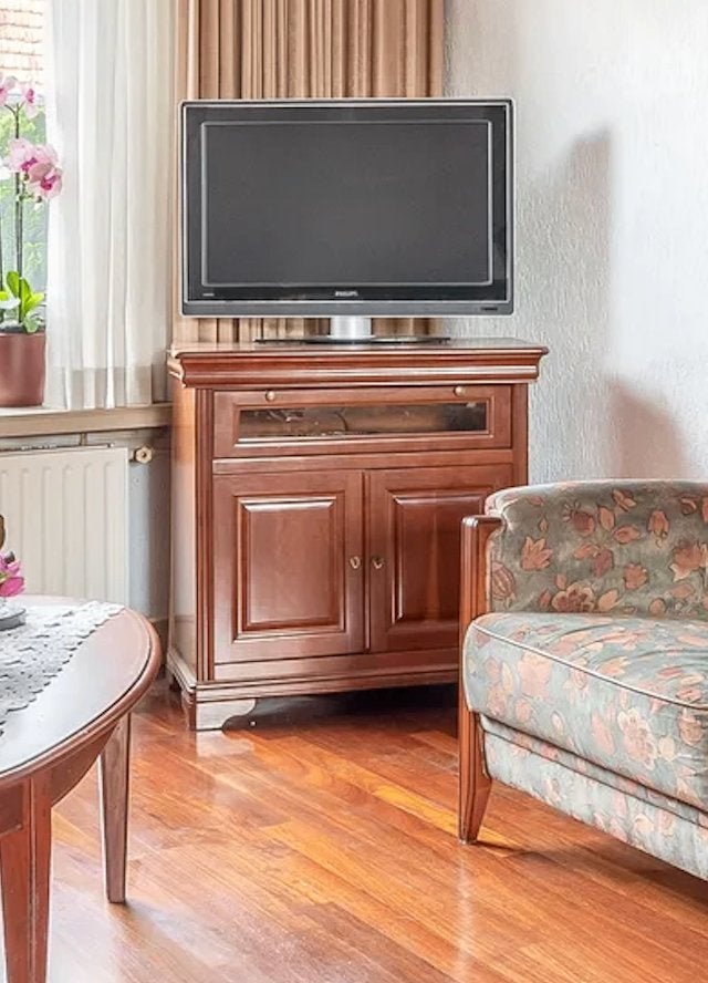 Echt houten antiek retro tv meubel, Ophalen, Gebruikt, 25 tot 50 cm, Minder dan 100 cm