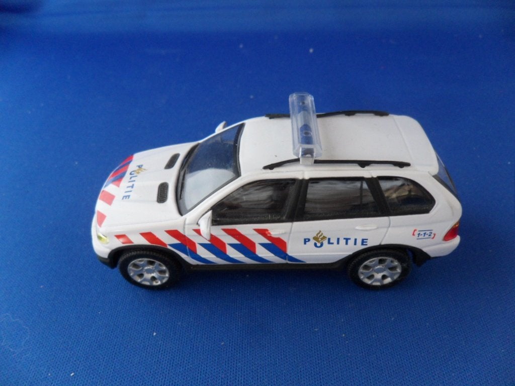 Miniatuur Politie Auto - BMW X5 Model 1:43 Cararama, Ophalen of Verzenden, Zo goed als nieuw, Auto, Overige merken