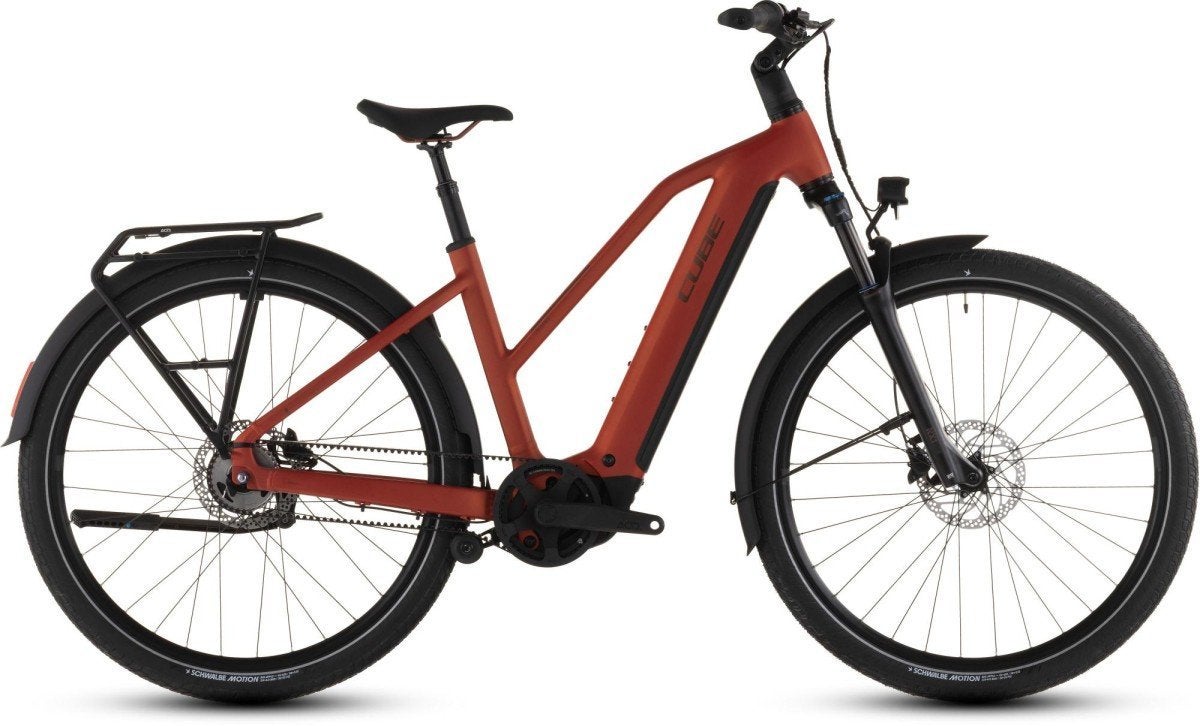 CUBE TOURING HYBRID COMFORT SLX 800 CHILLI/CHROME Mixed, Fietsen en Brommers, Elektrische fietsen, Ophalen, -, -, Nieuw