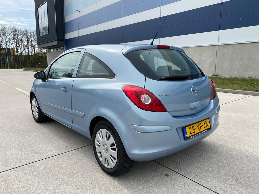 Opel Corsa 1.4-16V Enjoy AIRCO/NAP/ELEK.RMN/APK 11-26, Auto's, Voorwielaandrijving, Stof, Gebruikt, Zwart