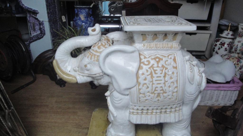 aardewerk olifant, Ophalen