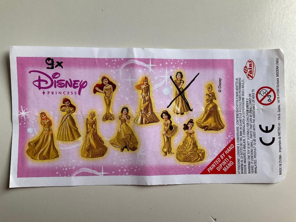 Disney prinsessen zaini poppetjes gouden serie, Ophalen of Verzenden, Zo goed als nieuw