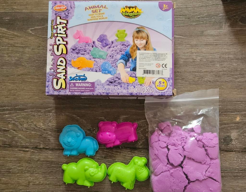 Sand Spirit Animal Set - Kinetisch Zand met Vormpjes, Ophalen of Verzenden, Zo goed als nieuw, Jongen of Meisje