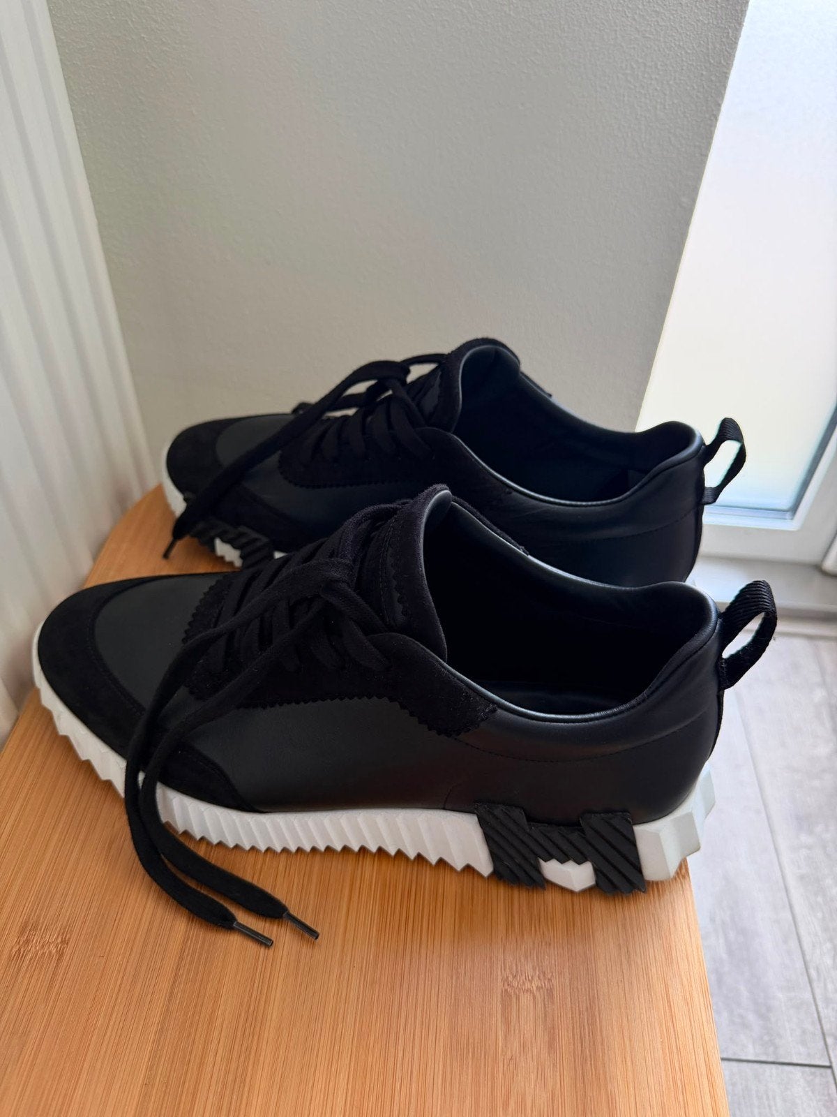 Hermès Bouncing sneakers heren maat 42,5 - ZGAN, Kleding | Heren, Ophalen, Zo goed als nieuw, Zwart