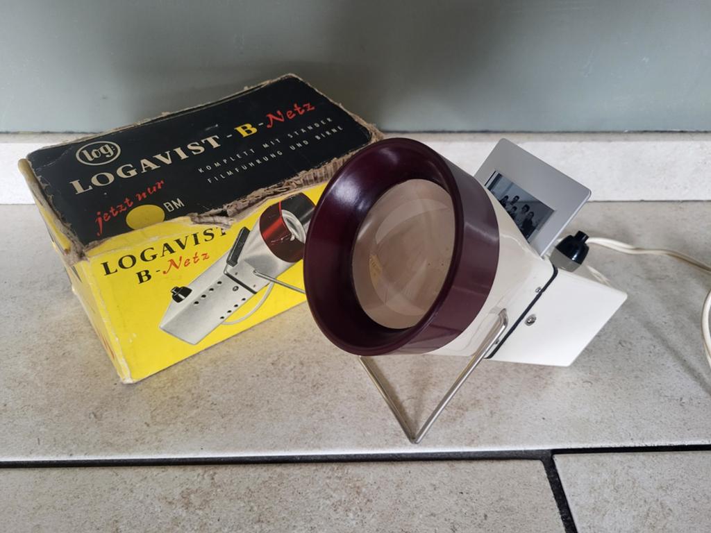 Logavist B Netz mini diaprojector, 1972, Ophalen of Verzenden, Gebruikt