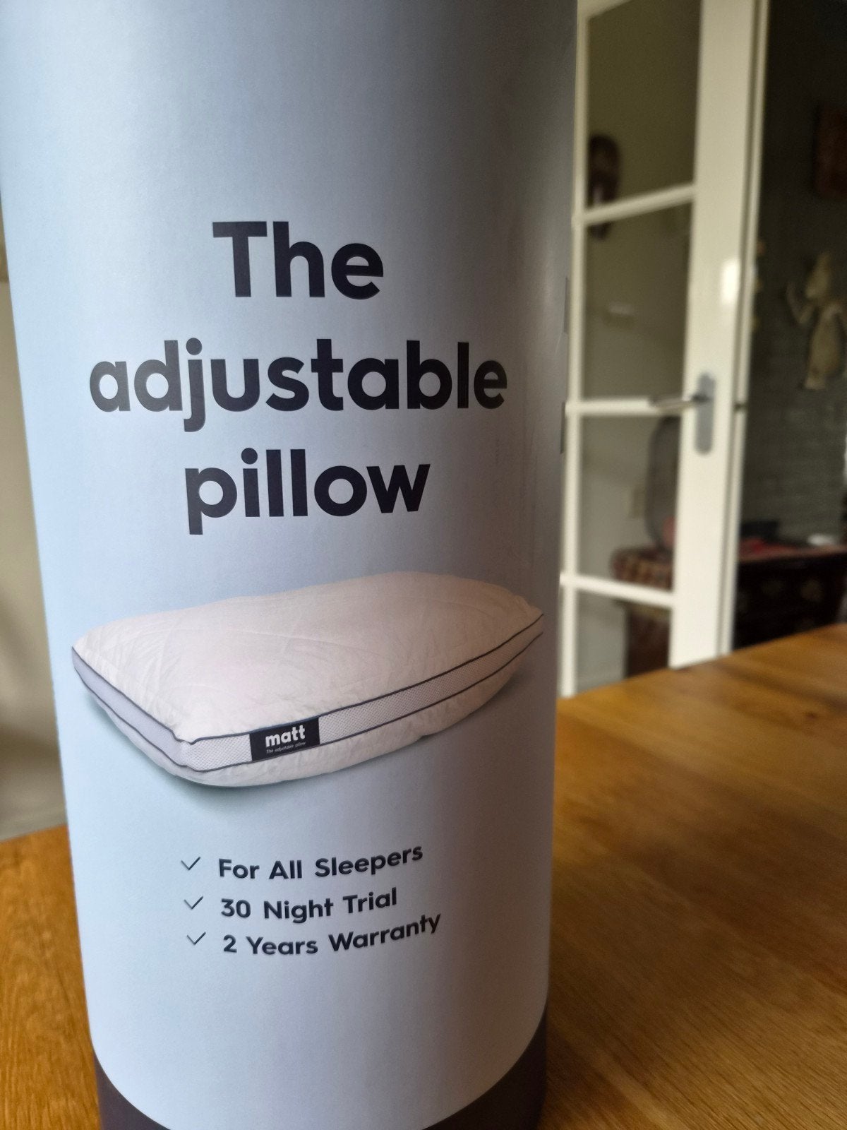 Matt The Adjustable Pillow - Hoofdkussen, Ophalen, Overige merken, Wit, Hoofdkussen