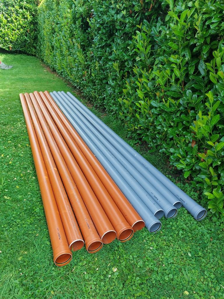 PVC buizen SN4 en PVC hulpstukken Lijn en/of Manchets, Pvc, Nieuw, 4 tot 6 meter, Ophalen of Verzenden