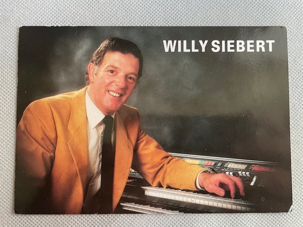 Willy Siebert , met originele handtekening, Verzenden, 1960 tot 1980, Sterren en Beroemdheden