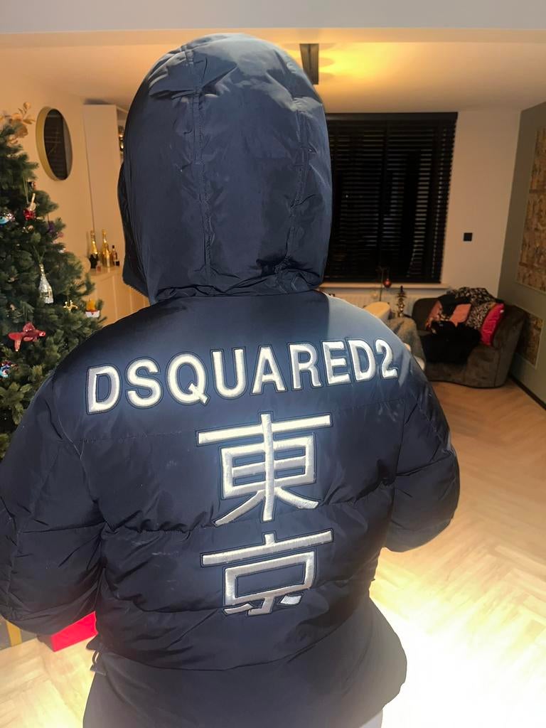 Dsquared jas Maat M, Kleding | Heren, Jassen | Winter, Ophalen of Verzenden, Gedragen, Maat 48/50 (M), Zwart