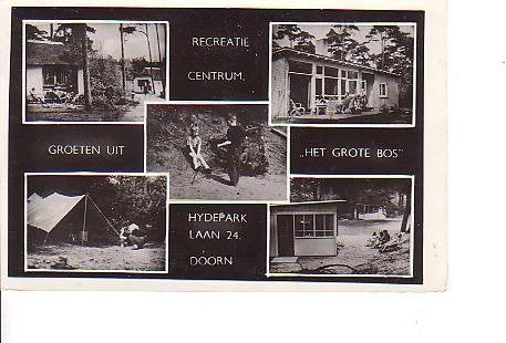 Ansichtkaart 	Doorn	Het Grote Bos 	Recreatiecentrum	5-luik, Verzenden, 1940 tot 1960, Gelopen, Utrecht
