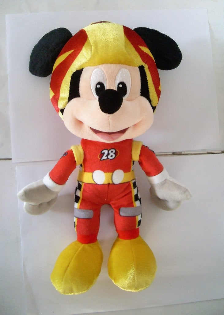 Mickey & the Roadster Racers Knuffel Mickey Mouse Disney, Ophalen of Verzenden, Mickey Mouse, Zo goed als nieuw, Knuffel