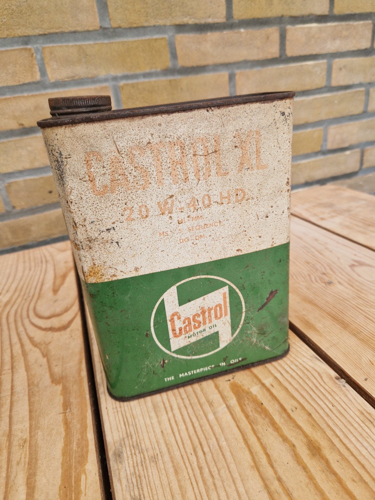 Castrol  XL 20 W -40 HD olie blik, Verzamelen, Ophalen, Overige