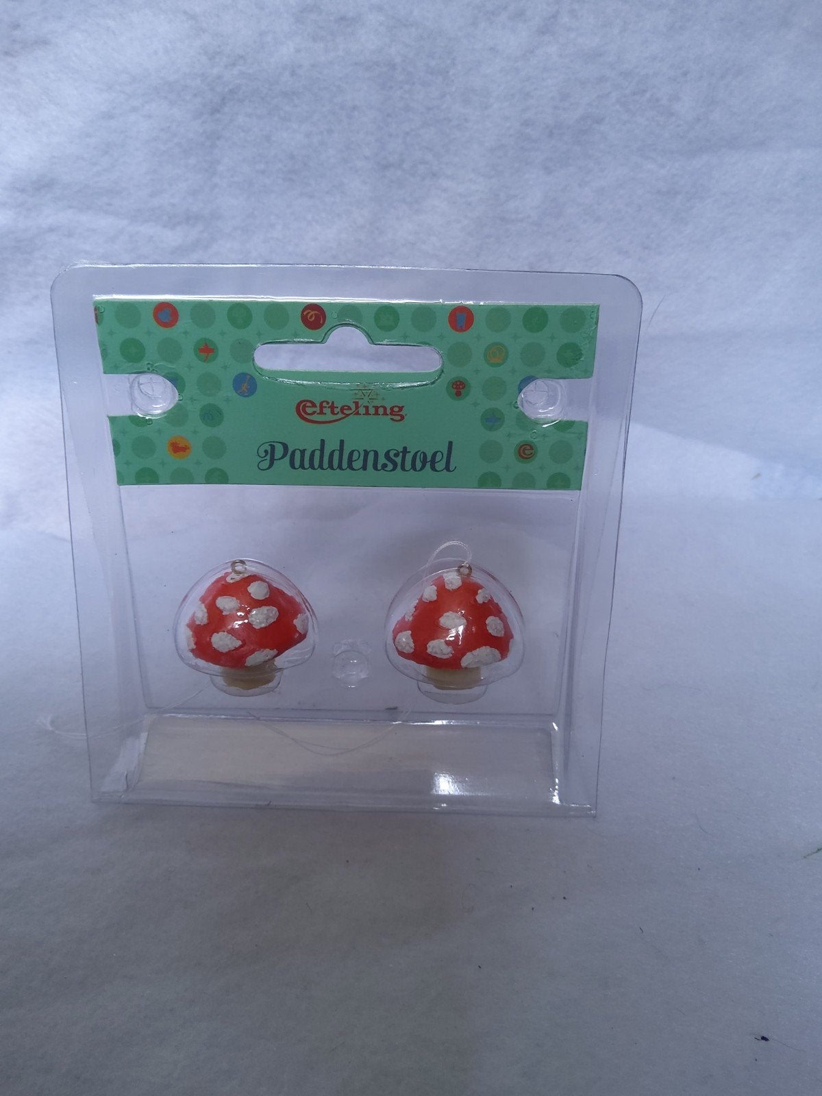 Efteling Paddenstoel Kerstboomhangers (2 stuks) B1, Verzamelen, Ophalen of Verzenden, Nieuw, Beeldje of Poppetje