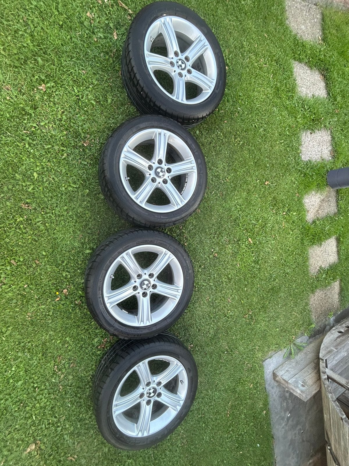 Orginele BMW velgen met TMPS sensoren, Auto-onderdelen, Ophalen, Velg(en), 17 inch, Zomerbanden