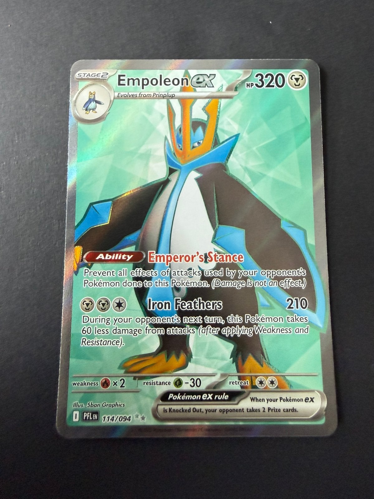 PFL 114/094 Empoleon EX, Ophalen of Verzenden, Nieuw, Losse kaart