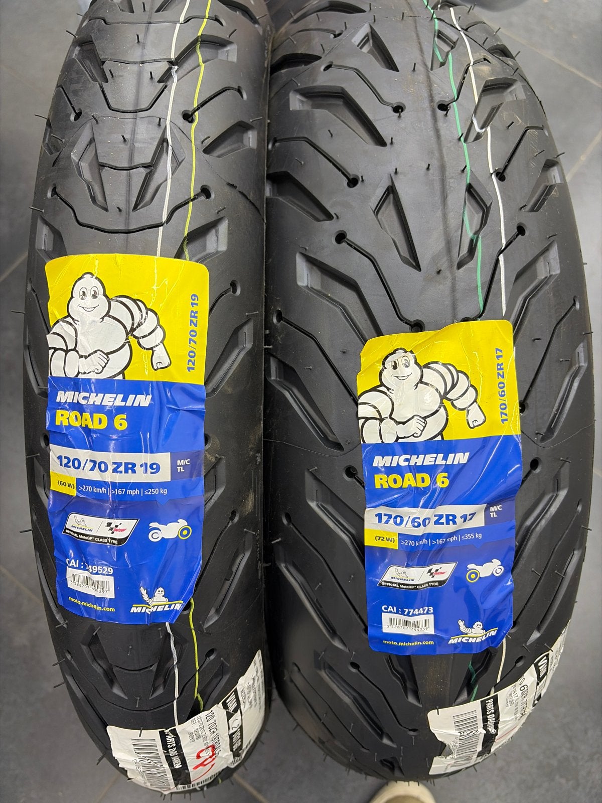 Nieuwe Michelin Road 6 Motorbanden - Diverse Maten, Motoren, Ophalen, Nieuw