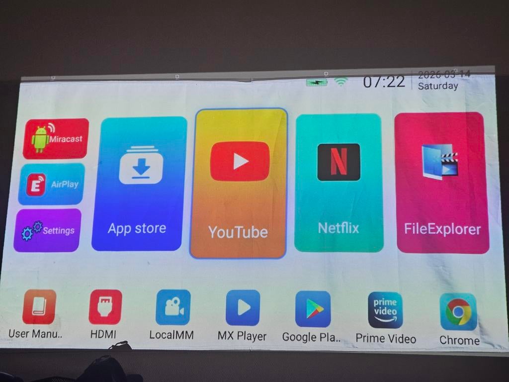 BYINTEK P20 Mini DLP Projector - Android 9.0, Goede staat, Audio, Tv en Foto, Beamers, Ophalen of Verzenden