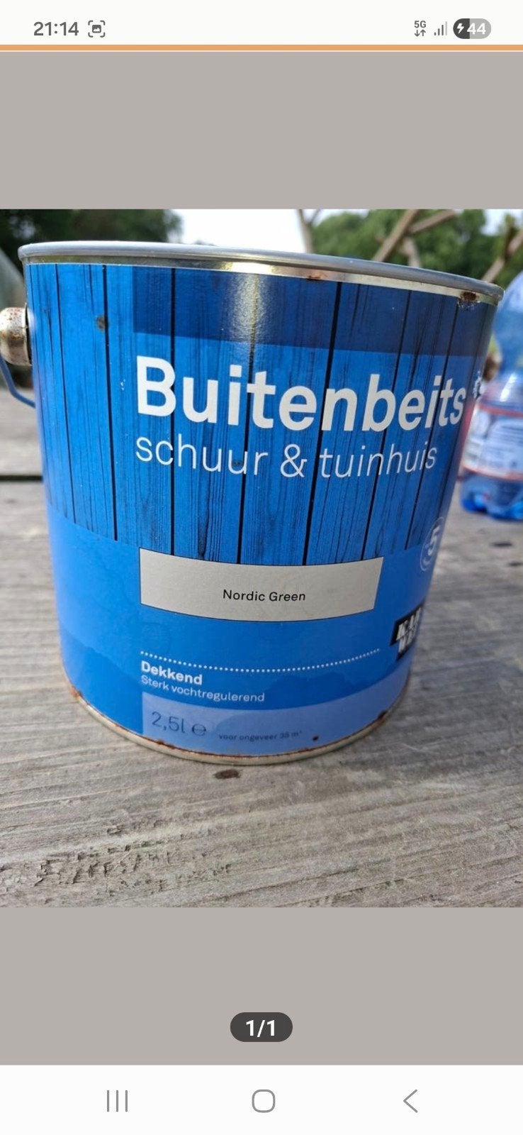 Buiten beits, Doe-het-zelf en Verbouw, Verf, Beits en Lak, Ophalen of Verzenden, Nieuw, Bruin, Beits