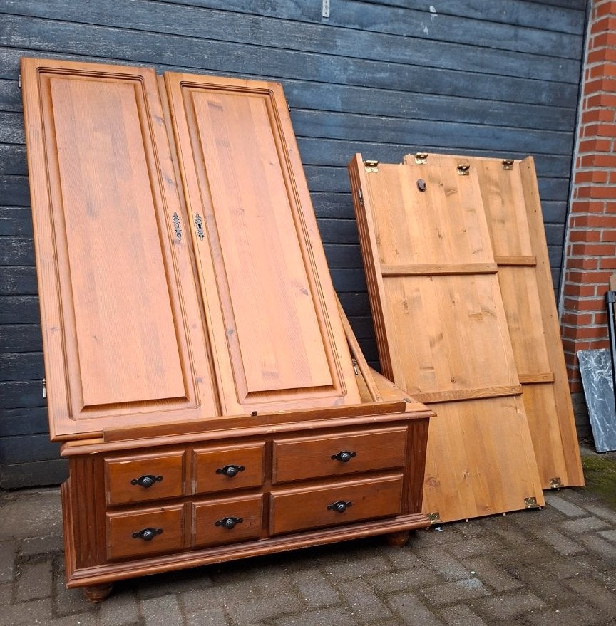HALLKAST/LADEKASJES, Ophalen, Gebruikt, 100 tot 150 cm, Eikenhout