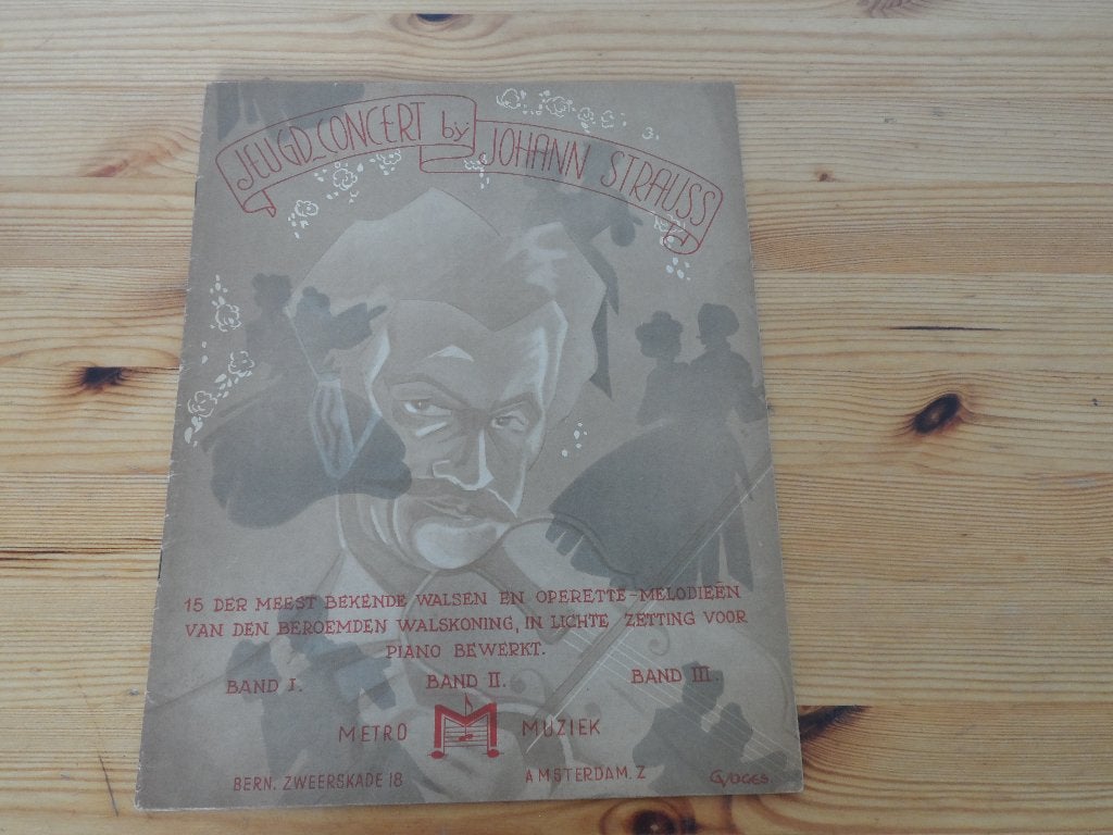 Jeugd concert by johann strauss - band 1 en 2, Muziek en Instrumenten, Bladmuziek, Gebruikt, Klassiek, Ophalen of Verzenden, Artiest of Componist