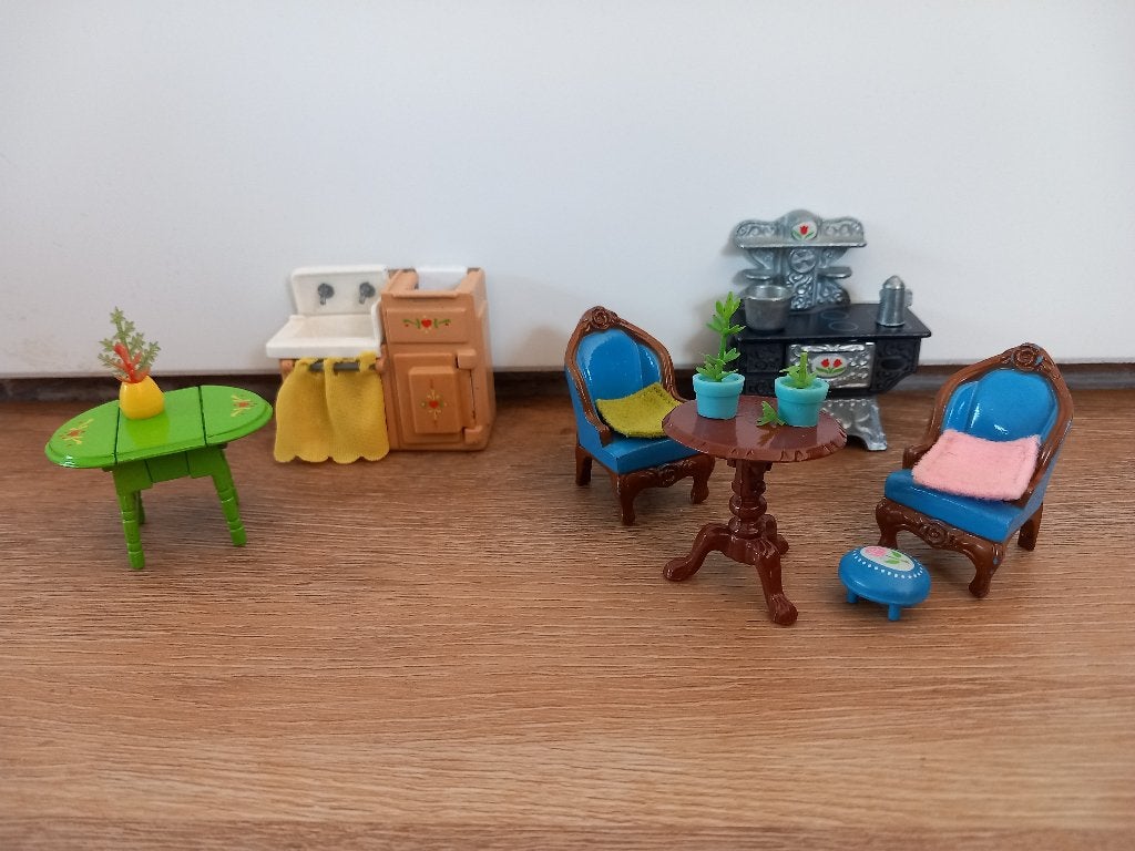 Vintage poppenhuismeubeltjes Mattel The Littles, samen €20, Ophalen of Verzenden, Gebruikt, Overige typen