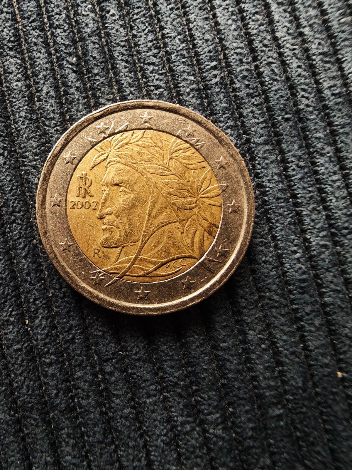 Zeldzame 2 Euro Munt Italië 2002 - Dante Alighieri, Ophalen of Verzenden, Italië, 2 euro, Losse munt