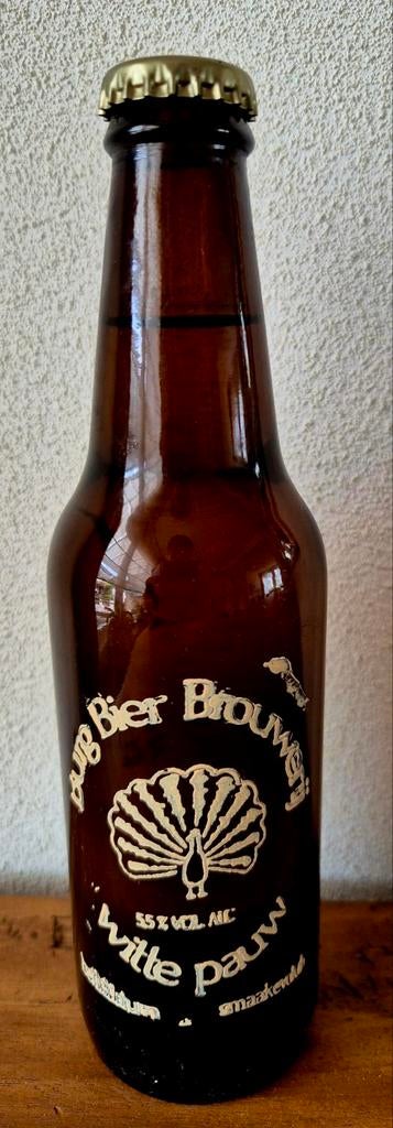 zeer oude volle fles BURG bier Brouwerij WITTE PAUW  33 cl, Ophalen of Verzenden, Zo goed als nieuw, Flesje(s), Overige merken