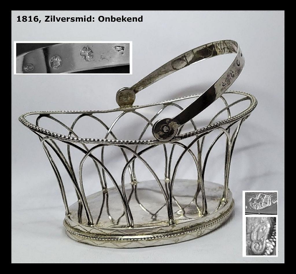 Zilveren Wolmandje Nederlands gekeurd 1816 (N Teuter ??), Ophalen of Verzenden, Zilver