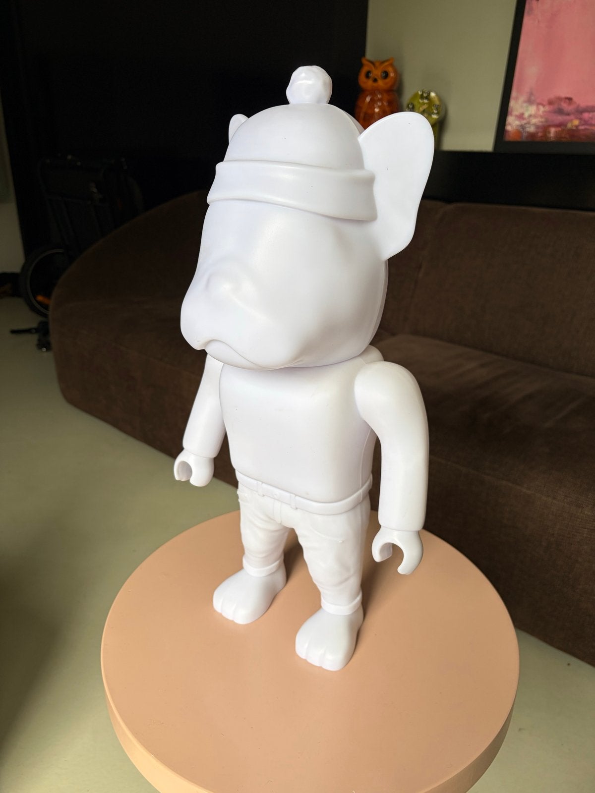 Unieke Franse Bulldog Lamp - Wit Design 48x26x17 cm, Wit, Kunststof, USB-aansluiting, Ophalen of Verzenden