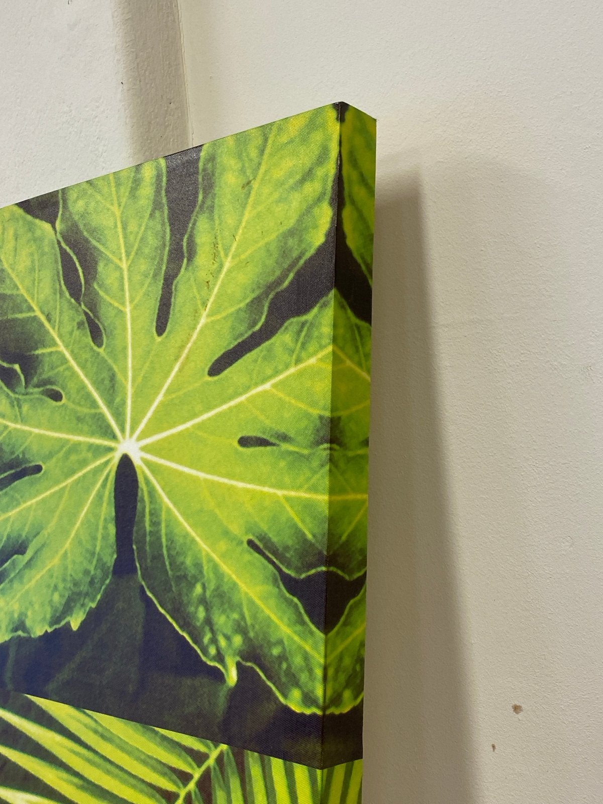 Canvasdoek met geprinte bladeren - 120x40 cm, Ophalen, Minder dan 50 cm, Gebruikt, Print