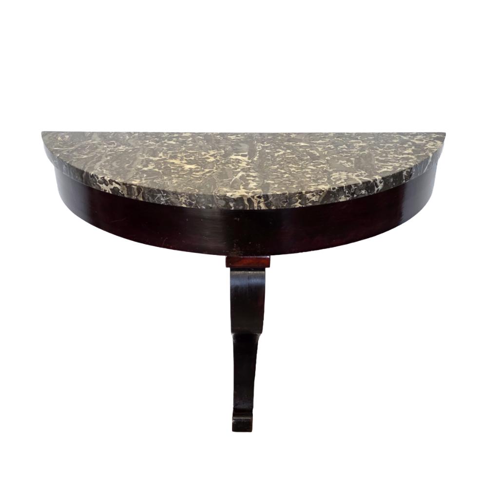 Antieke wandconsole met marmer blad, 2e helft 19e eeuw, Antiek en Kunst, Antiek | Meubels | Tafels, Ophalen