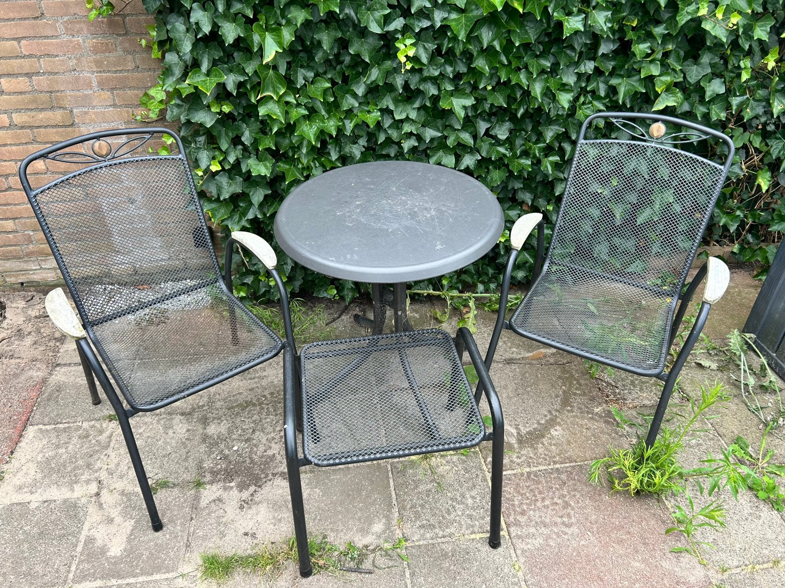 Tuinset, Ophalen, Gebruikt, 2 zitplaatsen, Tuinset