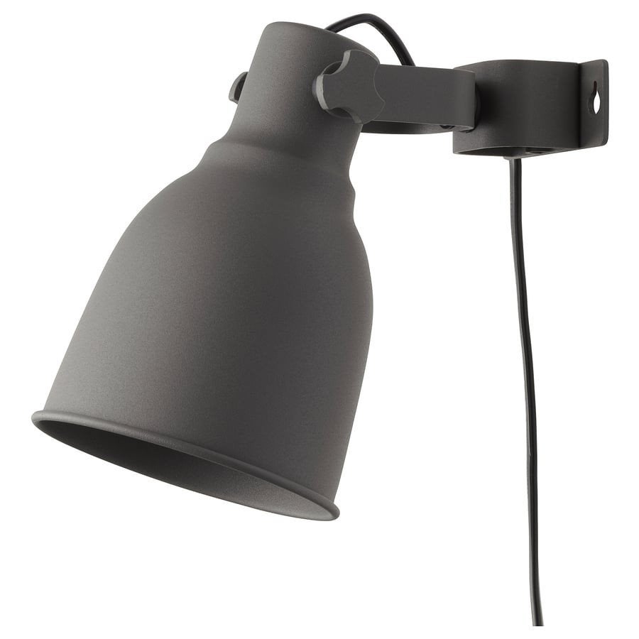 Ikea Hektar Wand-/klemspot, Ophalen, E14 (klein), Zo goed als nieuw, Metaal