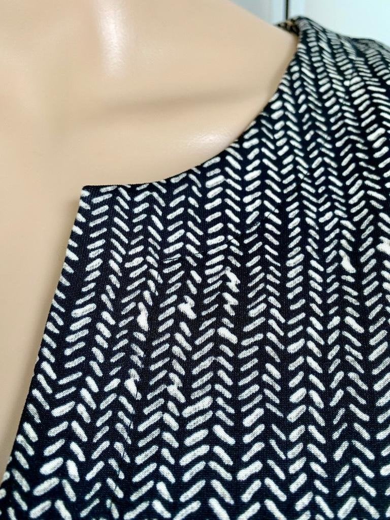 G587 Summum mt. 36=S jurk jurkje zwart/wit, Kleding | Dames, Maat 38/40 (M), Summum, Zwart, Ophalen of Verzenden