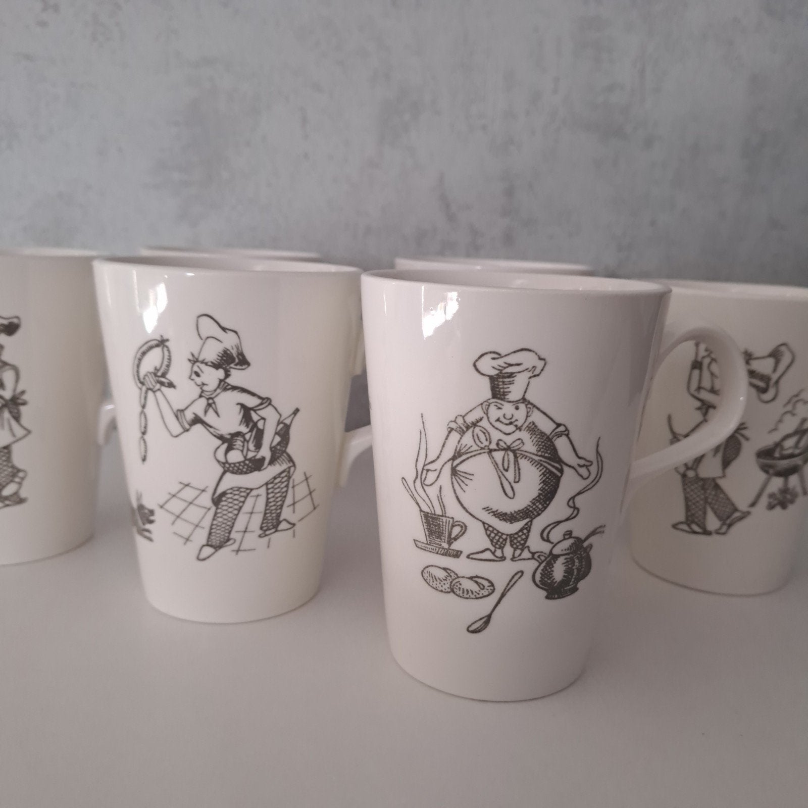 6 California bekers, Ophalen