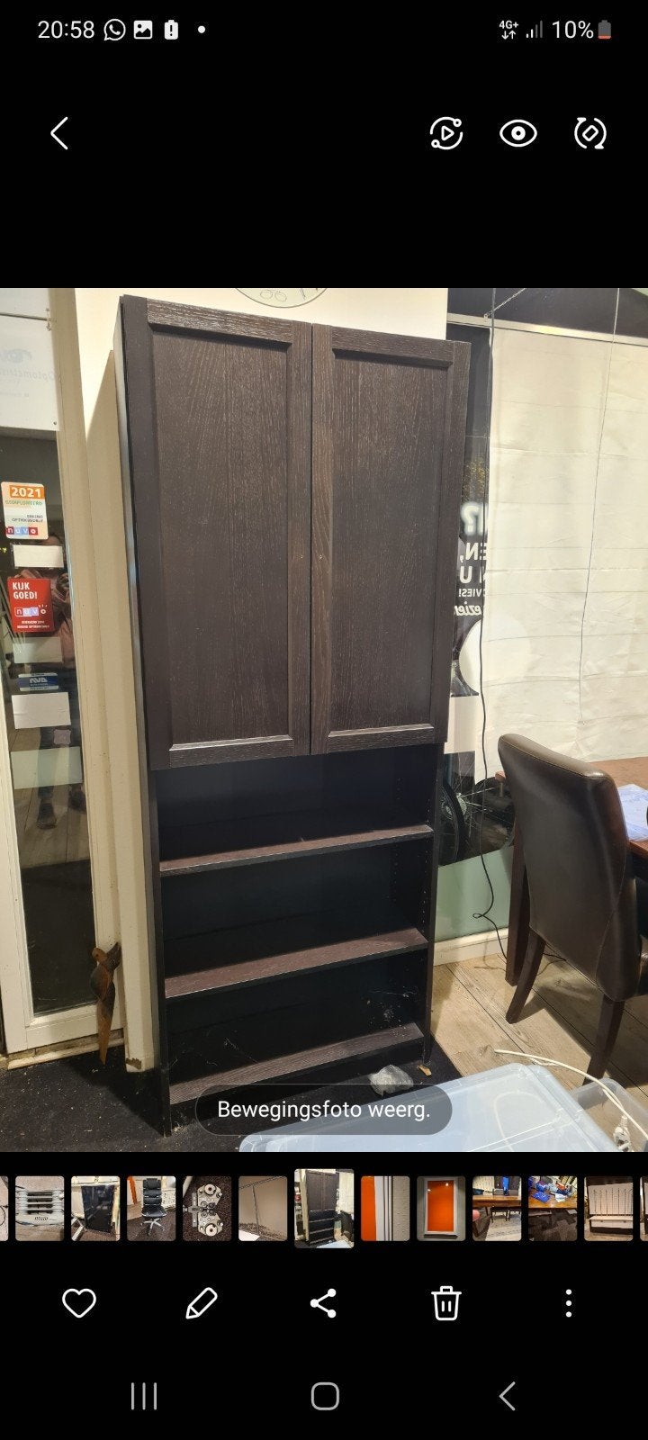 Gratis gebruikt IKEA kast met deuren en planken, Ophalen, 50 tot 100 cm, 150 tot 200 cm, 25 tot 50 cm