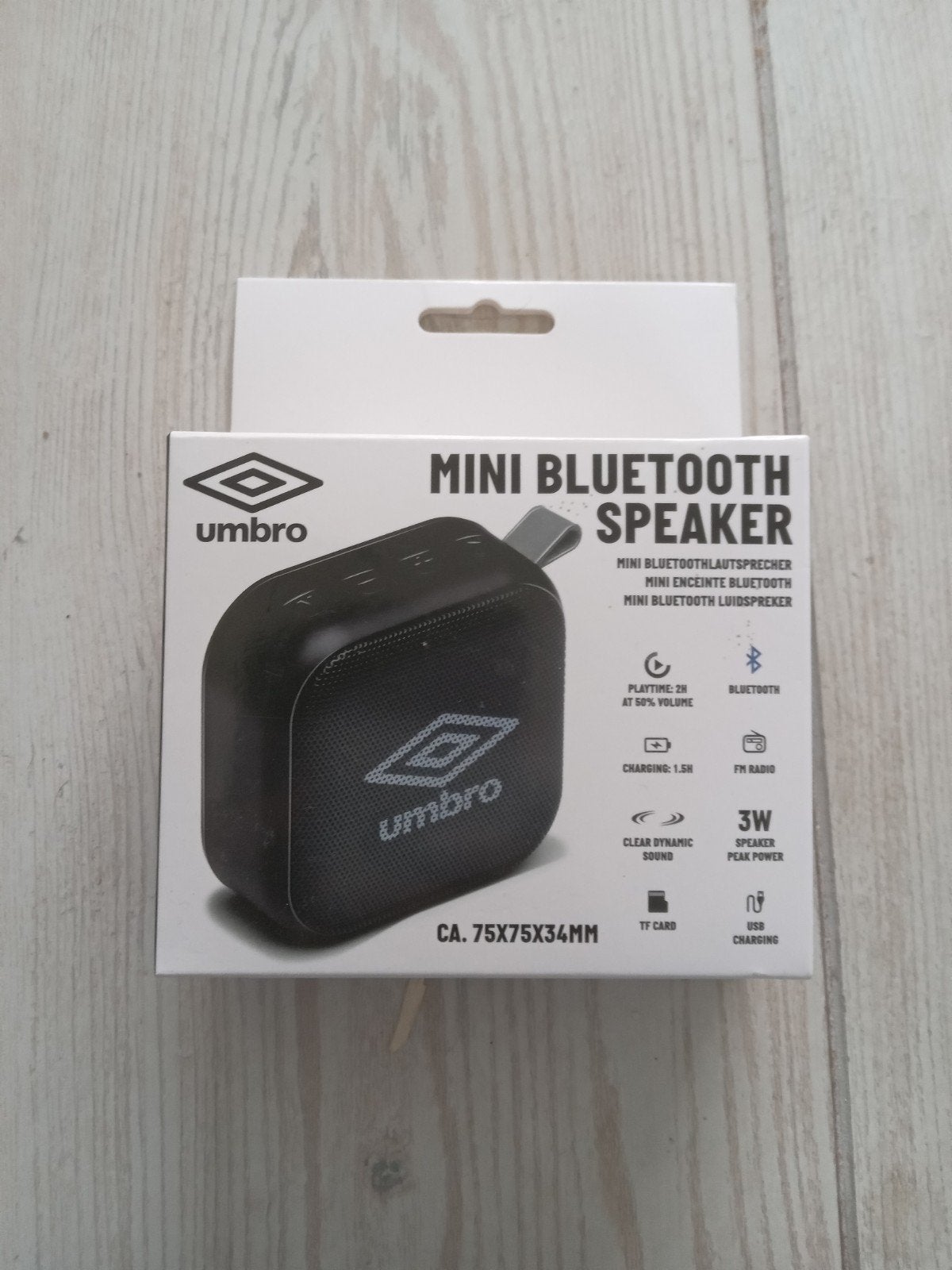 Umbro Mini Bluetooth Speaker - Draagbaar en Compact, Overige merken, Bluetooth, Nieuw, Ophalen of Verzenden