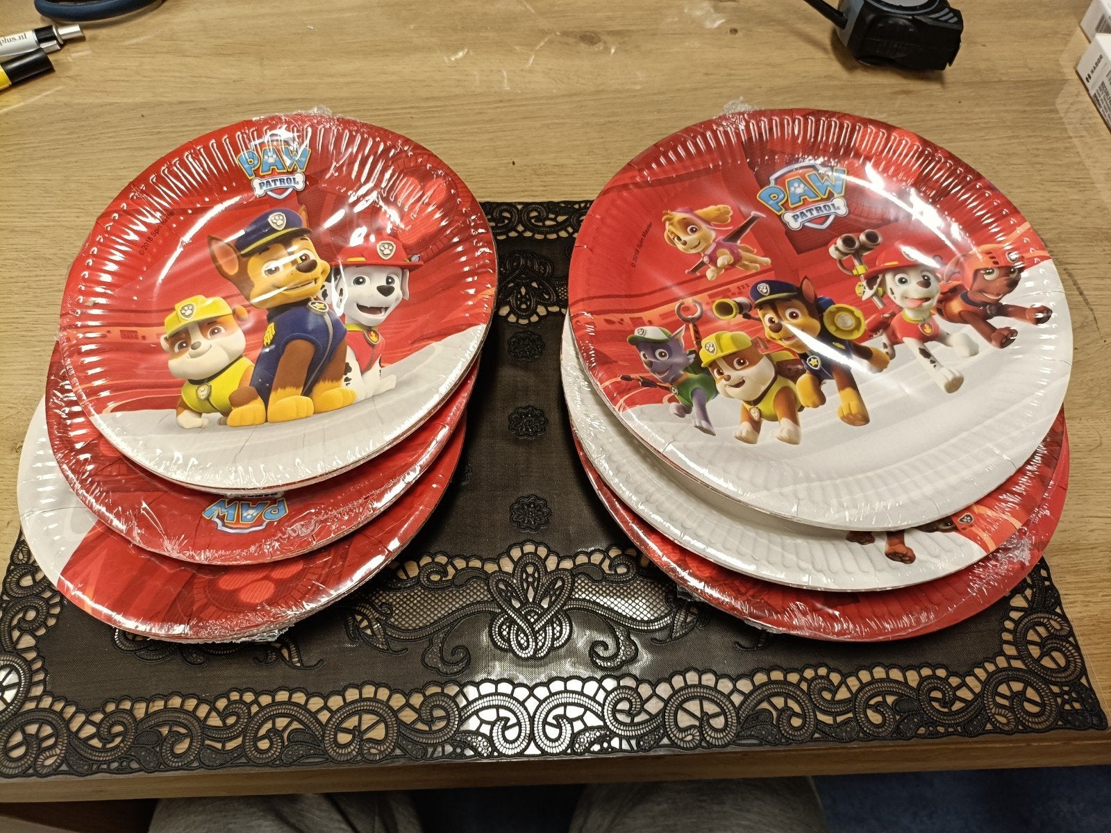 Paw Patrol Borden en Gebaksbordjes., Ophalen of Verzenden, Nieuw, Feestartikel, Verjaardag