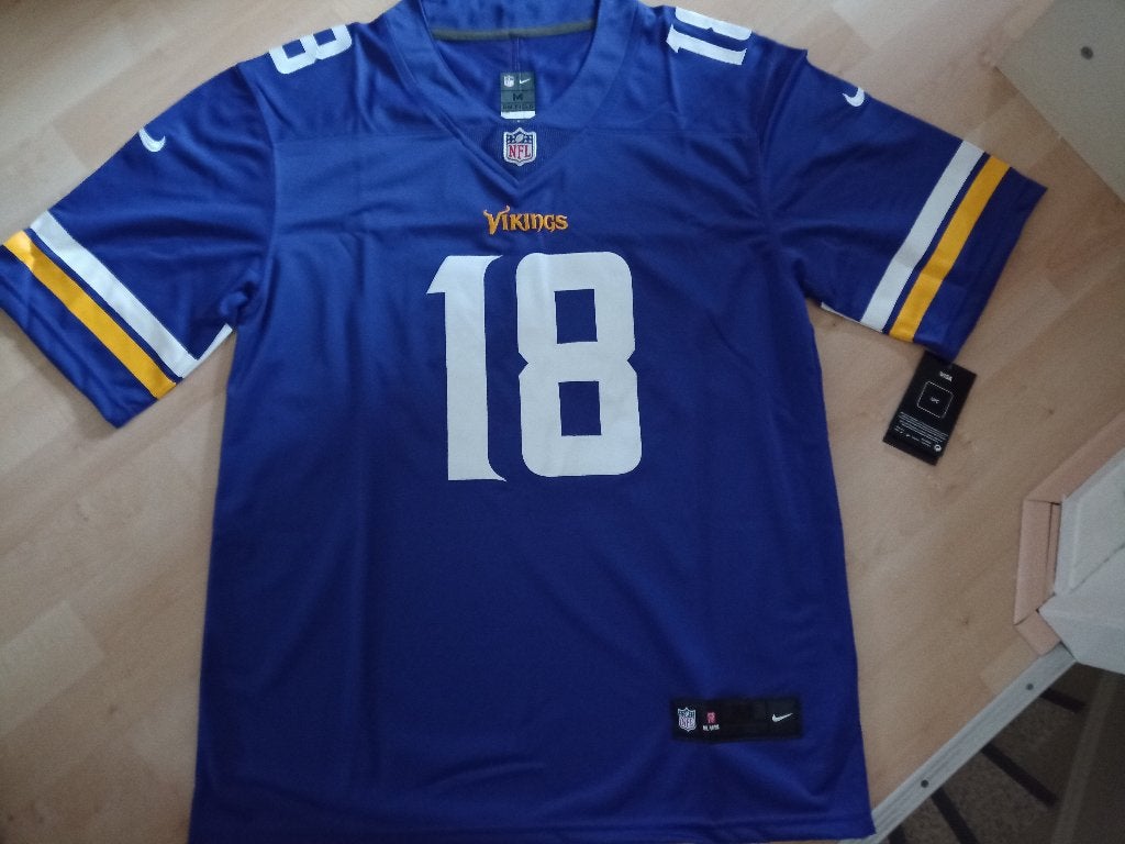 Minnesota Vikings Jersey Jefferson maat: M, Maat 48/50 (M), Paars, Overige typen, Nieuw