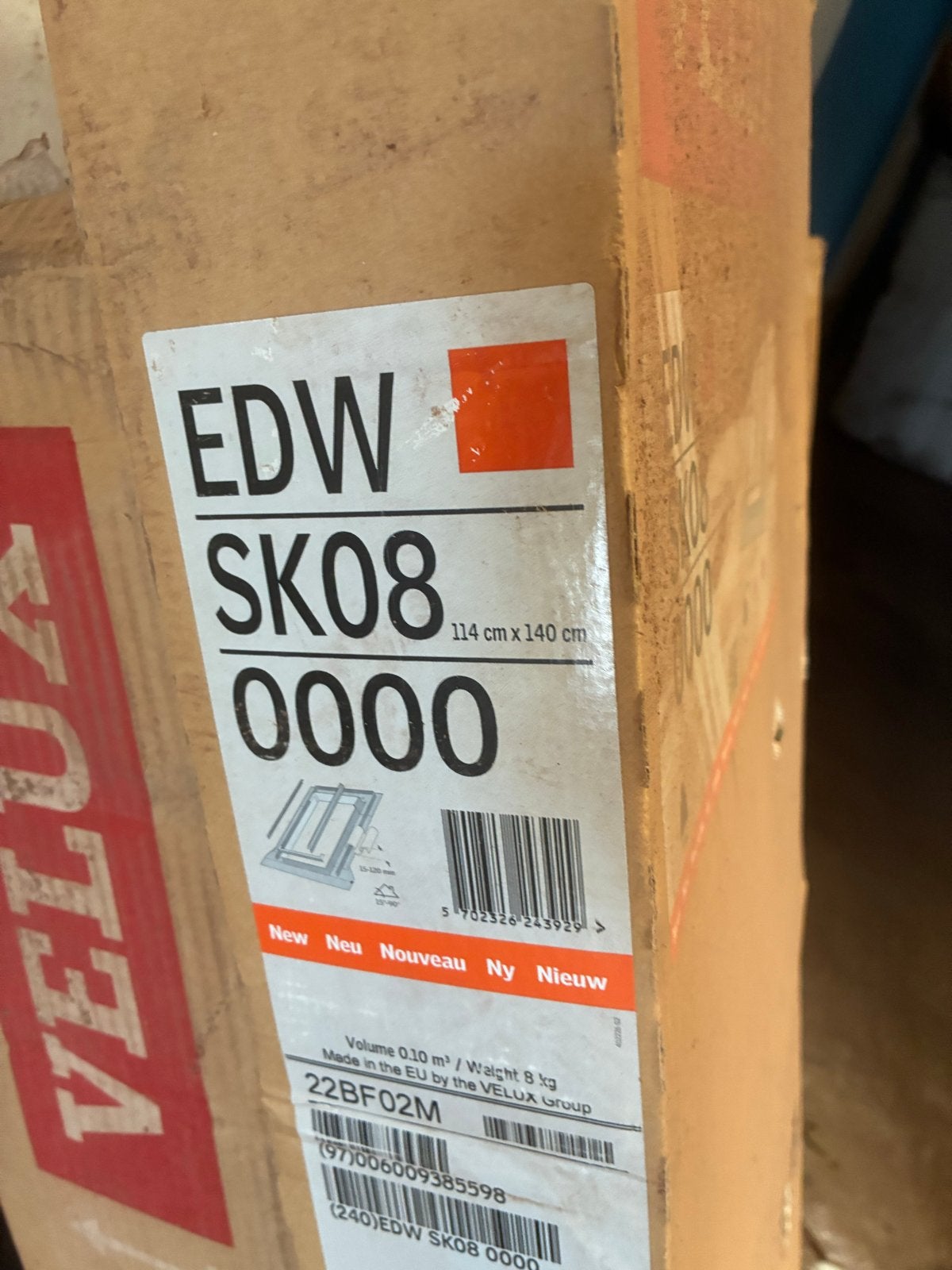 Velux Dakraam GGL SK08 2050 en EDW SK08 0000 (114x140 cm), Doe-het-zelf en Verbouw, Glas en Ramen, Nieuw, Dakraam, 120 tot 160 cm
