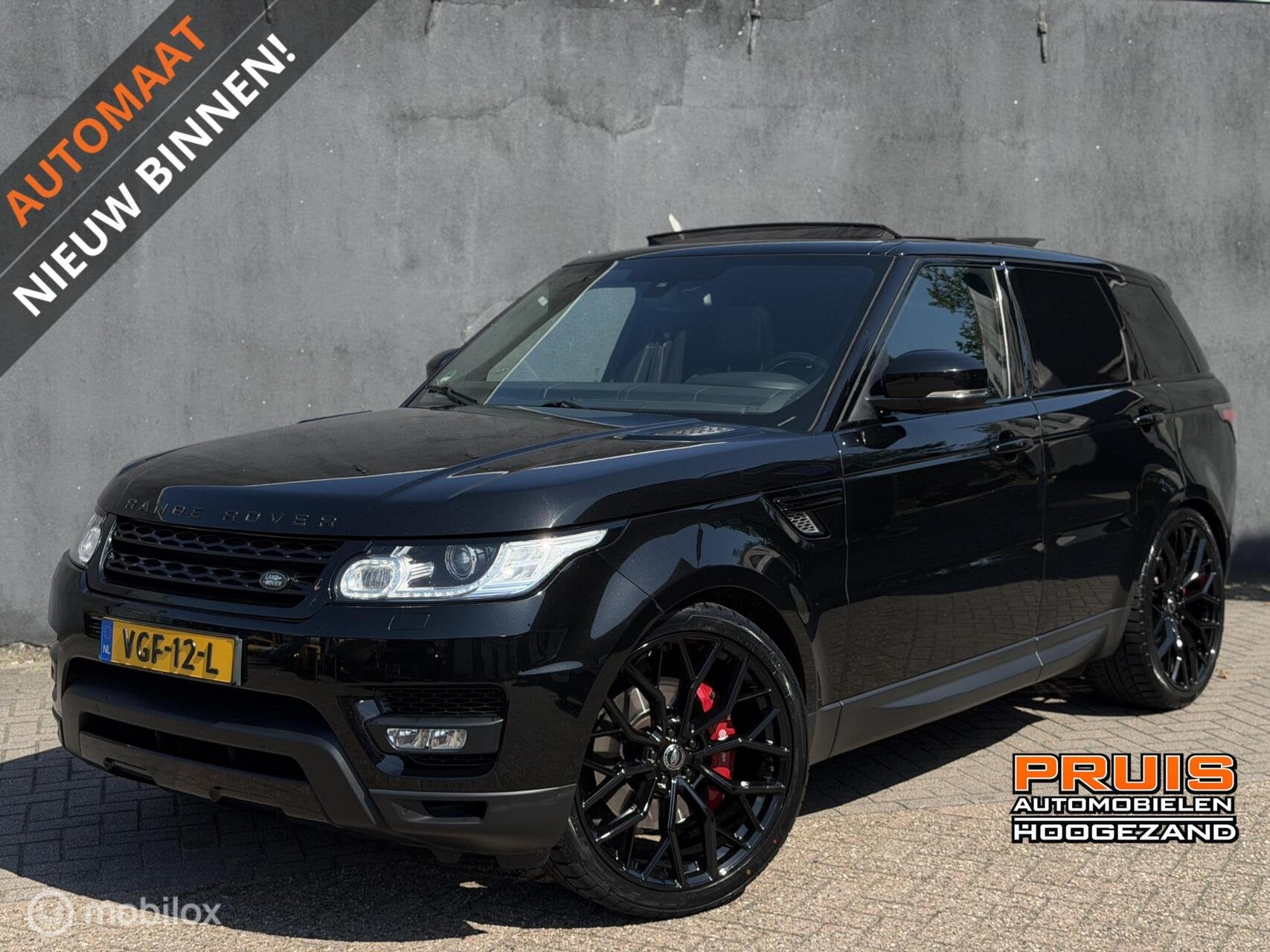 Range Rover Sport 4.4 SDV8 HSE Dynamic -23"- *GRIJS KENTEKEN, Auto's, Automaat, Euro 5, Gebruikt, Leder