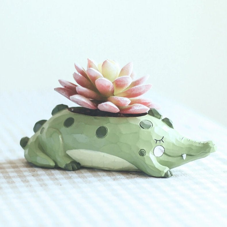 Krokodil Bloempot / Bloem Pot Bak Plantenbak Dier, Overige materialen, Verzenden, Nieuw, Overige vormen