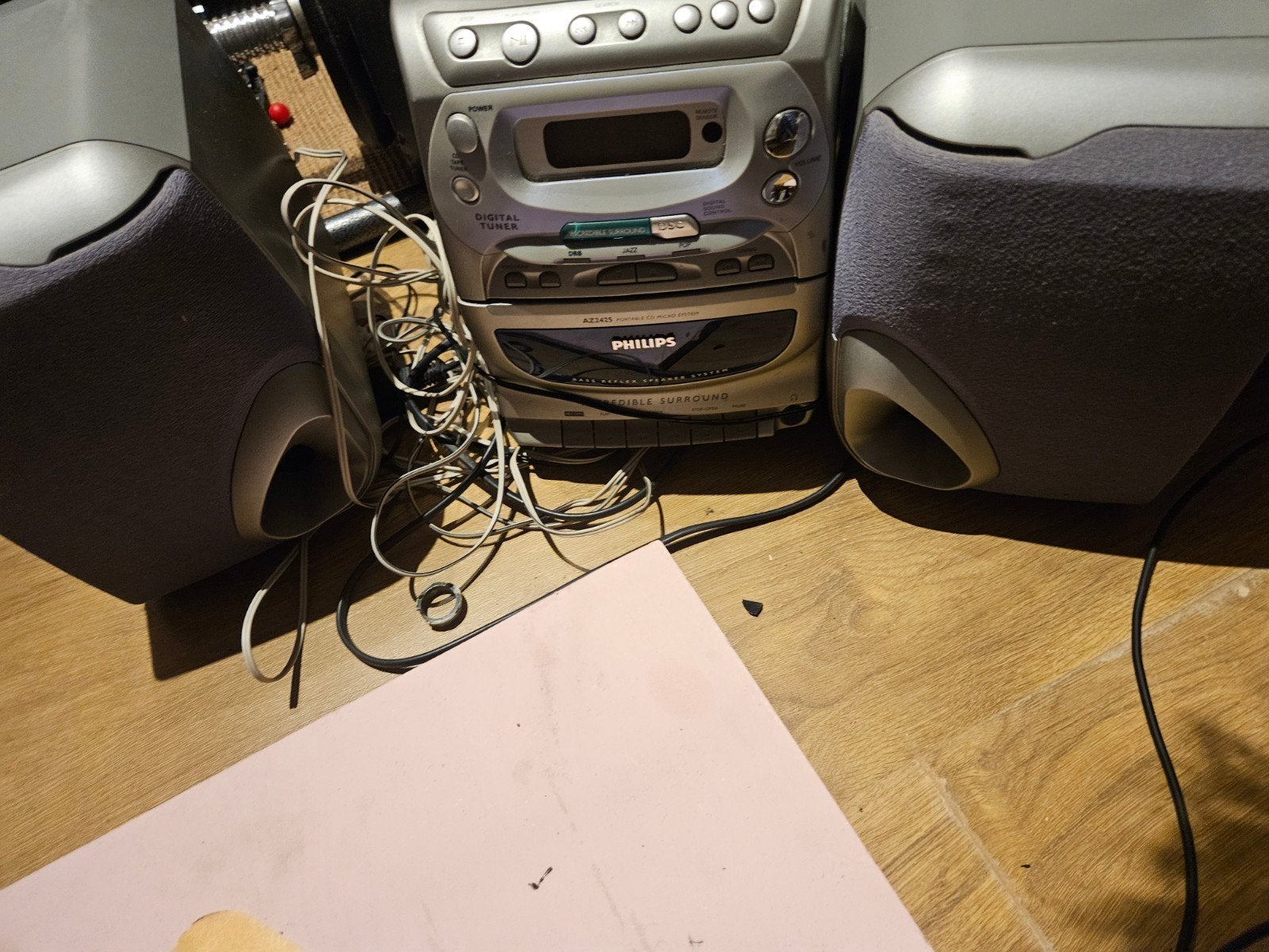 Philips AZ1425 Stereo Set - CD, Cassette & Radio, Audio, Tv en Foto, Philips, Gebruikt, Microset, Cassettedeck
