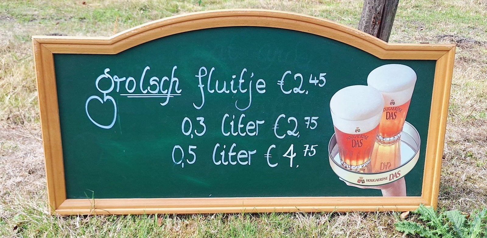 Vintage krijtbord reclamebord - Horeca decoratie, Reclamebord, Gebruikt, ., Ophalen of Verzenden