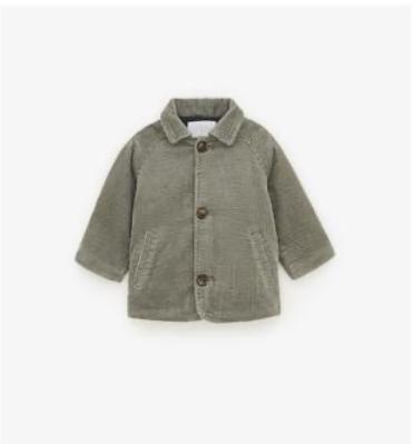 Baby Zara corduroy jacket winterjas jas vest groen top 86, Kinderen en Baby's, Gebruikt, Ophalen of Verzenden, Zara, Jasje