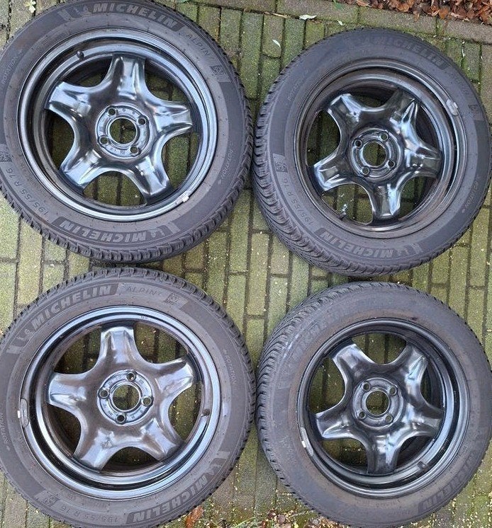 Michelin Alpin 7 195/55R 16 87H DOT2625 (oa Clio 4/5, Captur, Ophalen, Gebruikt, 16 inch, Banden en Velgen