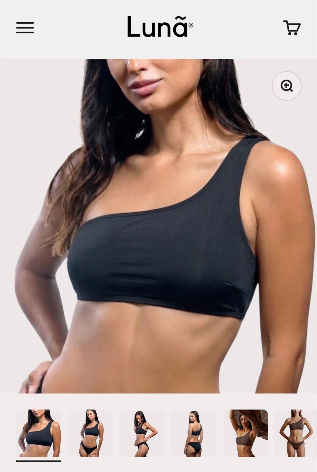 Luna Zwarte Bikini Top en Broekje - nieuw, Kleding | Dames, Ophalen of Verzenden, Zo goed als nieuw, Zwart, Bikini