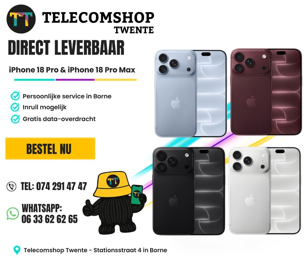 Direct Leverbaar - Nieuwe iPhone 18 Pro & 18Pro Max