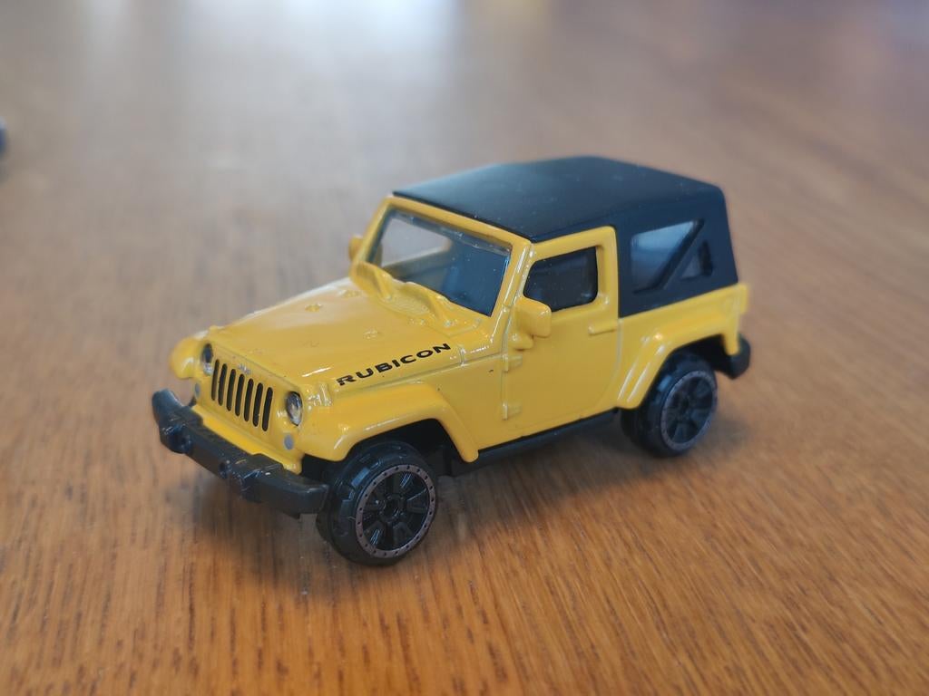 Majorette JEEP Wrangler GEEL, Ophalen of Verzenden, Zo goed als nieuw, Auto